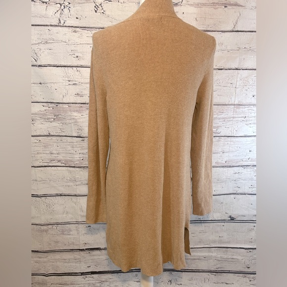 VERVE AMI Open Front Cardigan with Pockets Tan-Medium - Picture 2 of 2